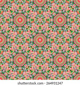 Ornamental Seamless Pattern. Abstract Geometrical Vector Background