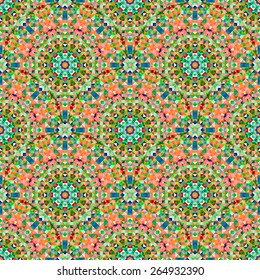Ornamental Seamless Pattern. Abstract Geometrical Vector Background