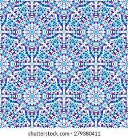Ornamental Seamless Pattern. Abstract Geometrical Vector Background