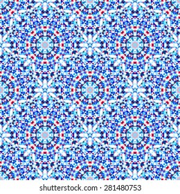 Ornamental Seamless Pattern. Abstract Geometrical Vector Background