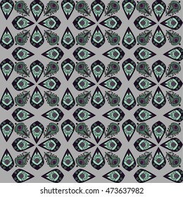 Ornamental seamless pattern. Can be used for wallpaper, pattern fills, web page background, surface textures. Vector illustration