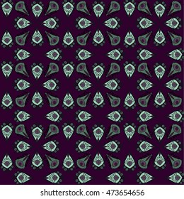 Ornamental seamless pattern. Can be used for wallpaper, pattern fills, web page background, surface textures. Vector illustration