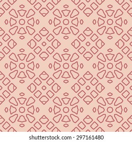 Ornamental seamless pattern, dark and light pink. Abstract background