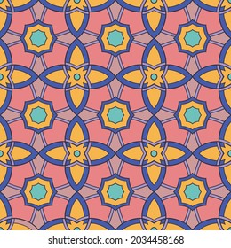 Ornamental seamless pattern element. Vector illustration.