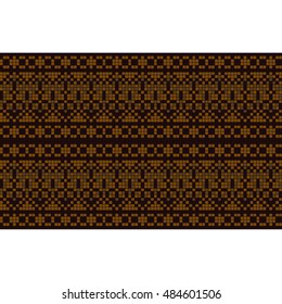 Ornamental seamless pattern. Ethnic ornament. Fabric pattern with a brown shade.
