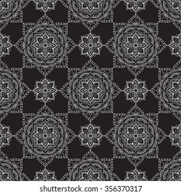 Ornamental seamless pattern, ethnic style, for wrapping, wallpaper, textile