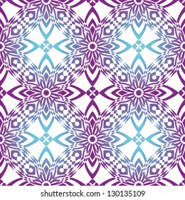 ornamental seamless pattern with gradients