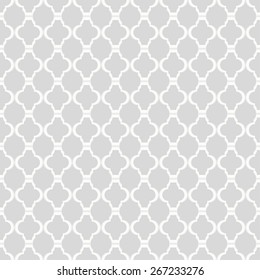 Ornamental seamless pattern. Grey vector background.