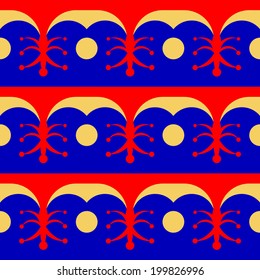 Ornamental seamless pattern in oriental style. Vector eps 10.