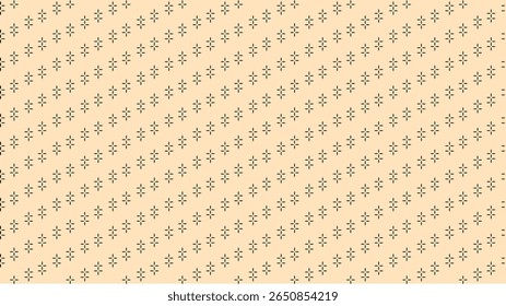 Ornamental seamless pattern in oriental style with minimalist floral line art, small geometric diamond shapes, and subtle abstract vector symmetry