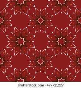 Ornamental seamless pattern. Ornament for decorating fabric, paper, wallpaper, wrapping. 