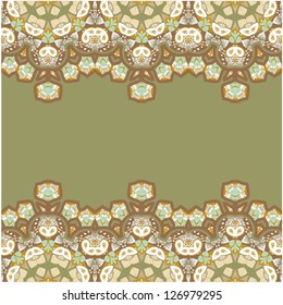 Ornamental seamless pattern for paisley. Vector illustration.
