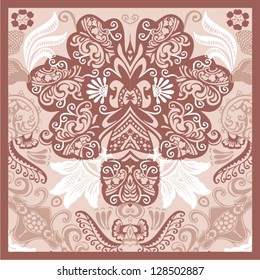 Ornamental seamless pattern for paisley. Vector illustration.