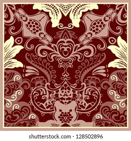 Ornamental seamless pattern for paisley. Vector illustration.