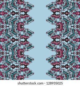 Ornamental seamless pattern for paisley. Vector illustration.