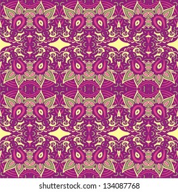 Ornamental seamless pattern for paisley. Vector illustration.