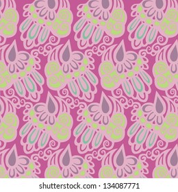 Ornamental seamless pattern for paisley. Vector illustration.