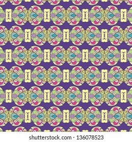 Ornamental seamless pattern for paisley. Vector illustration.