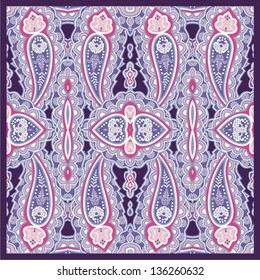 Ornamental seamless pattern for paisley. Vector illustration.