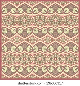 Ornamental seamless pattern for paisley. Vector illustration.