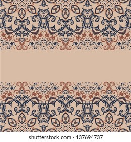Ornamental seamless pattern for paisley. Vector illustration. 