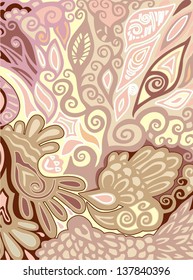 Ornamental seamless pattern for paisley. Vector illustration. 
