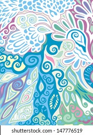 Ornamental seamless pattern for paisley. Vector illustration. 