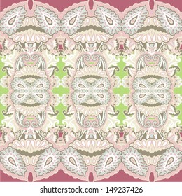 Ornamental seamless pattern for paisley. Vector illustration.