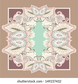 Ornamental seamless pattern for paisley. Vector illustration.