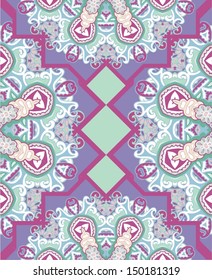 Ornamental seamless pattern for paisley. Vector illustration.