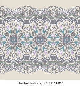 Ornamental seamless pattern for paisley. Vector illustration.