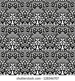 Ornamental seamless pattern for paisley (zentangle). Vector illustration.