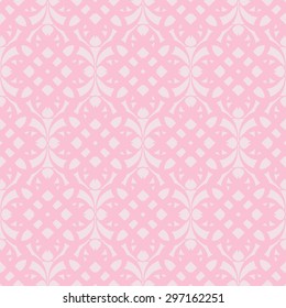 Ornamental seamless pattern, pink and light pink. Abstract background