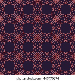 Ornamental seamless pattern. Repeating geometric background. Perfect for printing on fabric or paper.