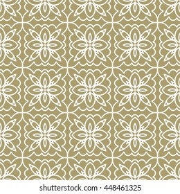 Ornamental seamless pattern. Repeating geometric background. Perfect for printing on fabric or paper.