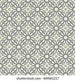 Ornamental seamless pattern. Repeating geometric background. Perfect for printing on fabric or paper.