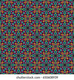 Ornamental seamless pattern. Repeating geometric background. Perfect for printing on fabric or paper