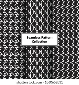 ornamental seamless pattern set collection for wrapping paper or fabric