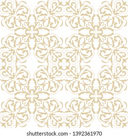 Ornamental seamless pattern in the style of Baroque.