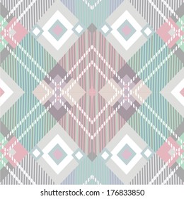 Ornamental seamless pattern tartan can be used for wallpaper, pattern fills, web page background,surface textures. Vector illustration.