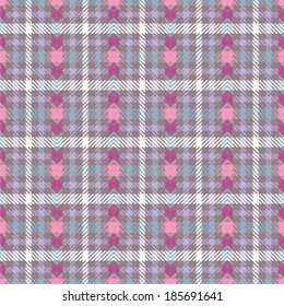 Ornamental seamless pattern tartan can be used for wallpaper, pattern fills, web page background,surface textures. Vector illustration.