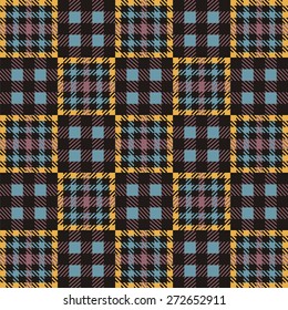 Ornamental seamless pattern tartan can be used for wallpaper, pattern fills, web page background,surface textures. Vector illustration.