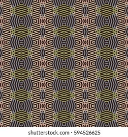  Ornamental seamless pattern tartan can be used for wallpaper, geometric ornament  fills, web page background, surface textures, fabric. Vector illustration.