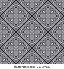 Ornamental seamless pattern. Template for design. Vector illustration