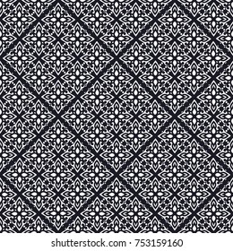 Ornamental seamless pattern. Template for design. Vector illustration