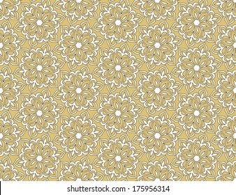 Ornamental seamless pattern. Traditional Arabic design. 