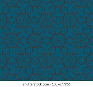 Ornamental seamless pattern. Vector abstract background.