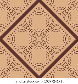 Ornamental seamless pattern. Vector abstract background. Template for design