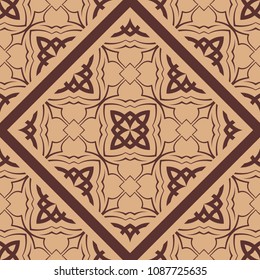 Ornamental seamless pattern. Vector abstract background. Template for design