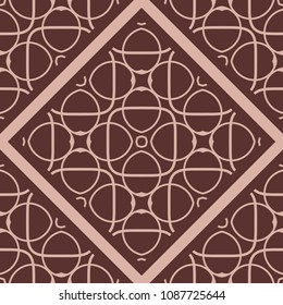 Ornamental seamless pattern. Vector abstract background. Template for design